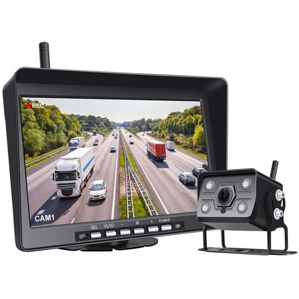 

Wireless Reversing Image 10.1 Inches Front And Back Double Recording 720P High Definition Image Quality