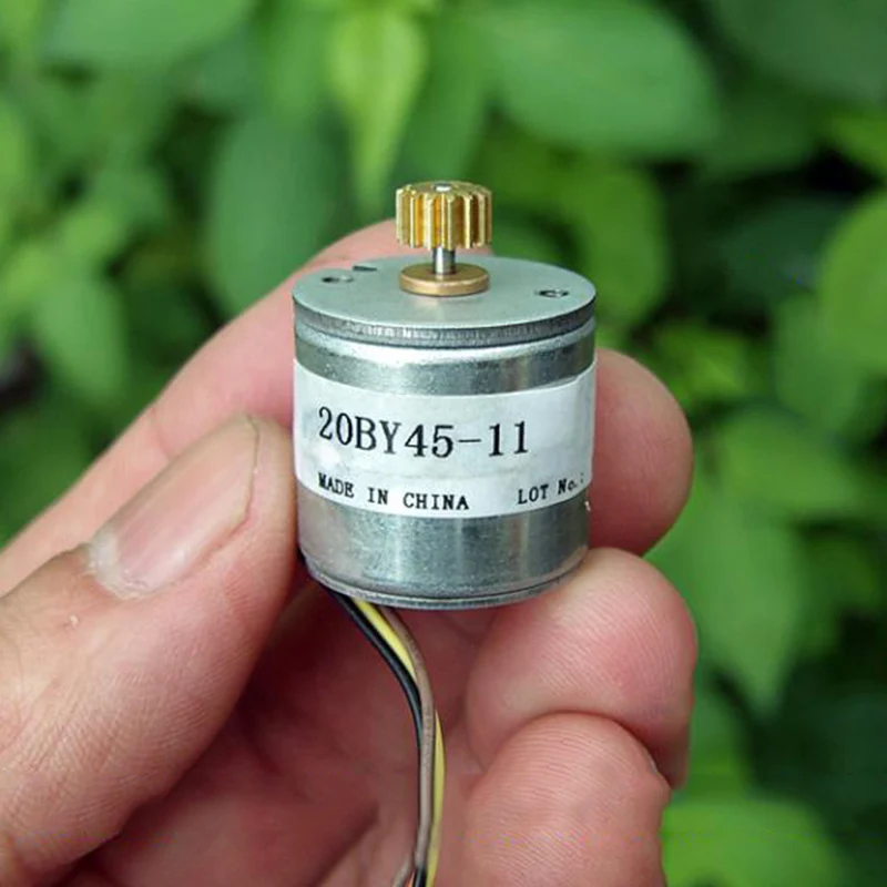 20BY45 микро 20 мм шаговый двигатель DC12V 2 фазный 4 проводной точность Шаговый 18