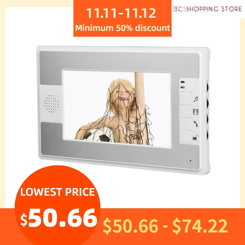 Видеодомофон LESHP проводной водостойкий с дисплеем 7 дюймов|Видеодомофон| |