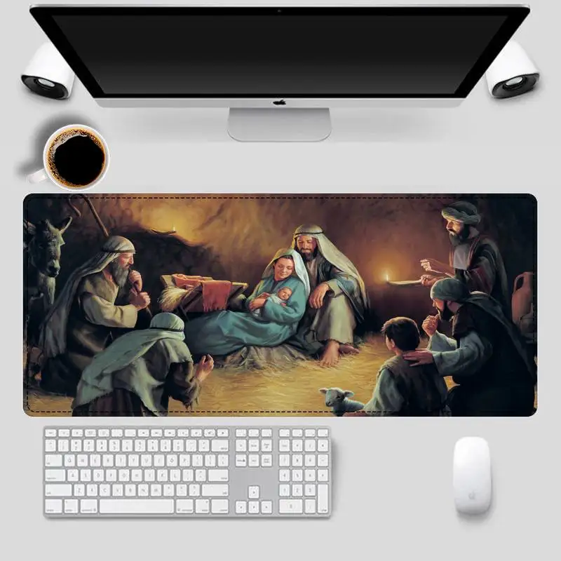 Популярный коврик для мыши с Иисусом родов игровой клавиатуры Настольный