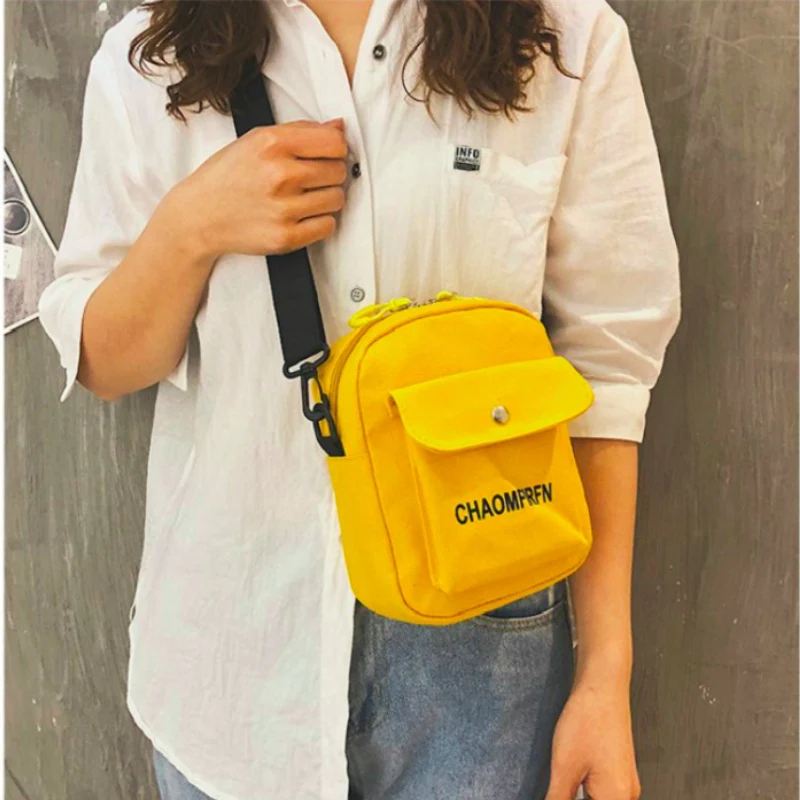 Женская Холщовая Сумка для ноутбука Дамский мессенджер на ремне через плечо