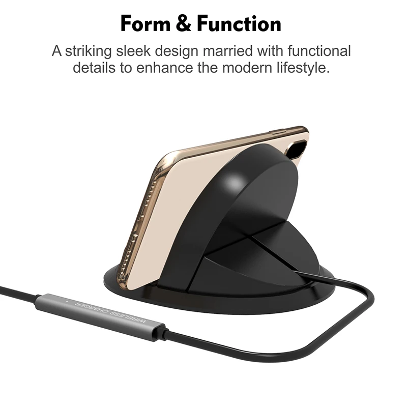 

Qi Wireless Charger Universal Mobile Phone Fast Charging Stand for iPhone 11 Pro Samsung S20 10 GPS Stand Wireless Quick Charger