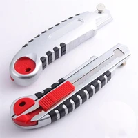 stainless steel wall paper cutting utility knife cutter razor blade retractable with 5pcs blades dropshipping