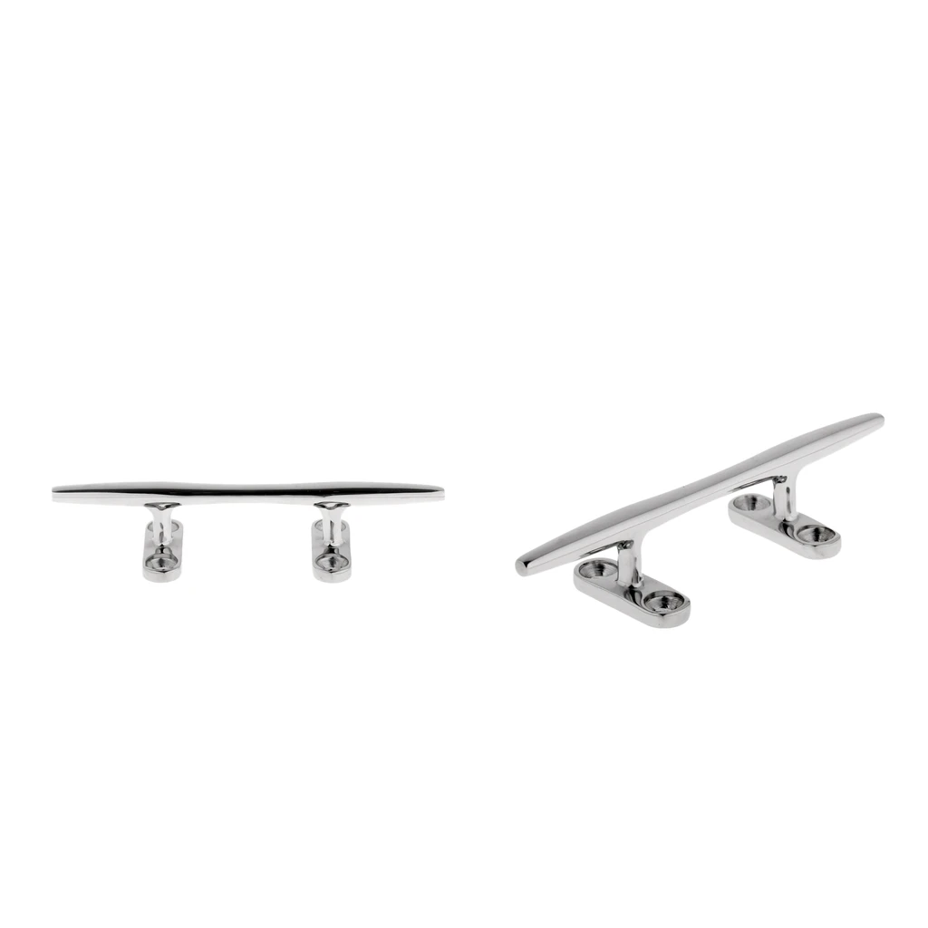 

2X 4 Hole Sleek Slimline Bar Cleat For Kayak Boat Yacht Deck-Stainless Steel