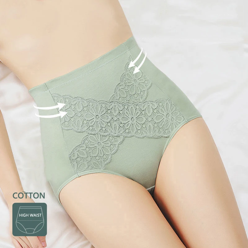 С высокой талией 2 шт./компл. женские трусики хлопковые сексуальное нижнее белье
