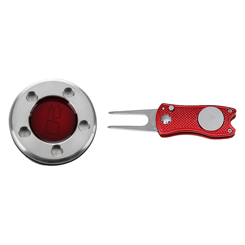 

Новинка, красная клюшка для гольфа на заказ, вес 10-40 г, замена 20 г и складной инструмент для гольфа, средство для очистки пазов, учебные пособи...