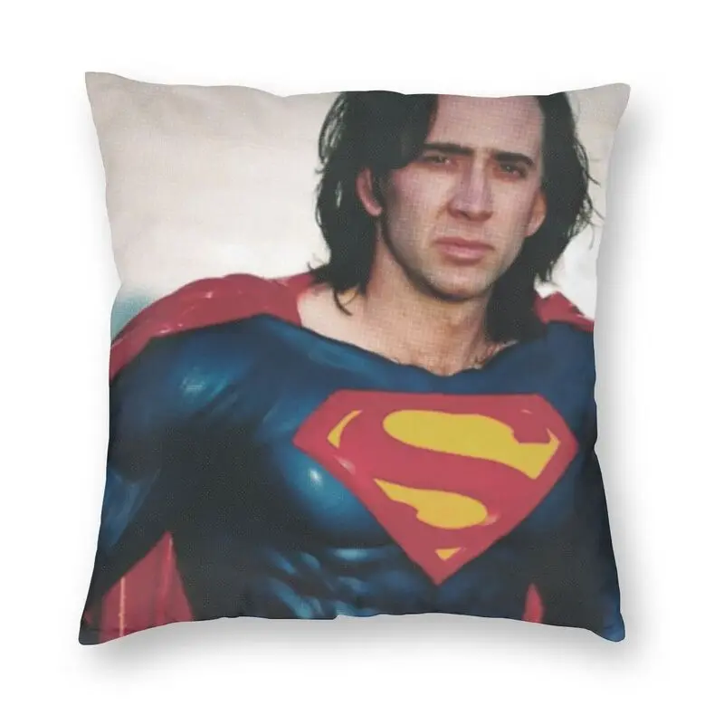 

Super Nicolas Cage Cushion Covers For Sofa And Bedroom Home Decorative American Filmmaker Square Pillow Cover 40x40