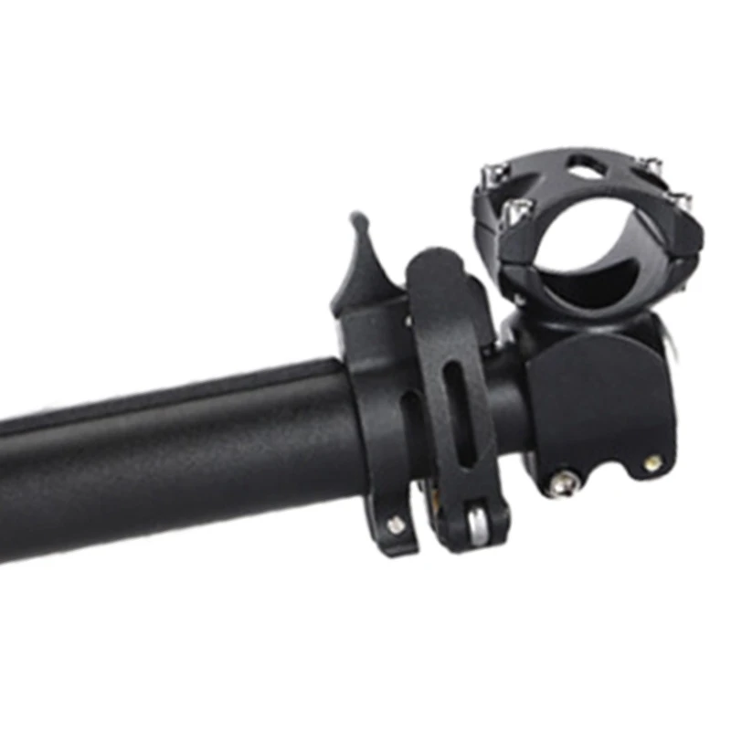 

Folding Bike Stem 10 degree 25.4mm Aluminum Alloy Height Adjustable Folding Riser Stem - Black