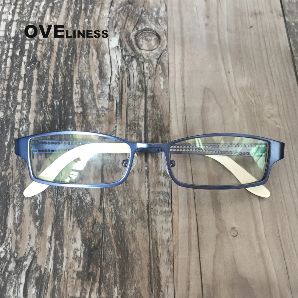 Оправа для очков синяя металлическая оправа оптических мужские очки