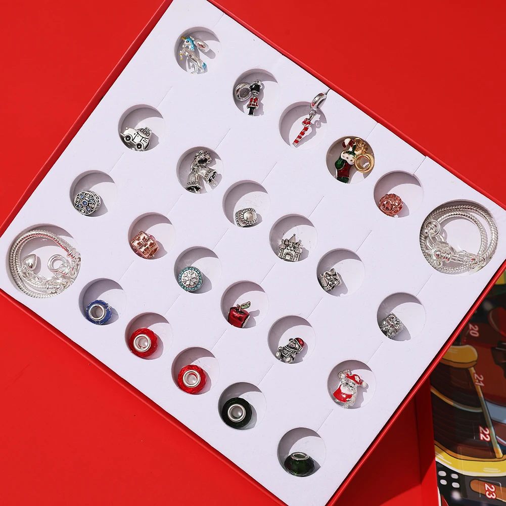 2 шт. Рождественский календарь для детей DIY Ювелирные изделия Адвент календари