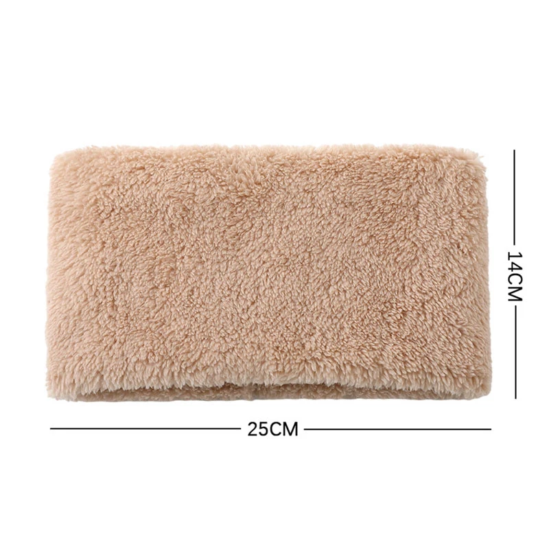 Зимний теплый шарф с флисовой подкладкой нейтральные однотонные шарфы мягкие