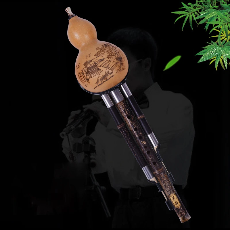 Бамбуковая флейта Hulusi ThreeTone Тыква Flauta Crashproof Calabash Hulusi народные Музыкальные инструменты профессиональный cucurbit flauta подбородок