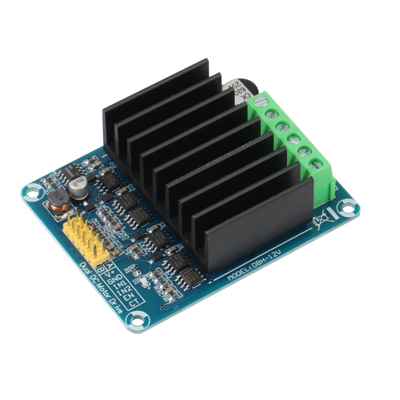 

DC 5-15 V 30 A Dual Channel H Bridge Motor Driver Module Bread Board Controller DC Motor Driver Board