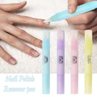 Новинка, 4 цвета, искусственная ручка с 3 наконечниками, средство для удаления лака, корректор ластика, ручки, средство для УФ-маникюра