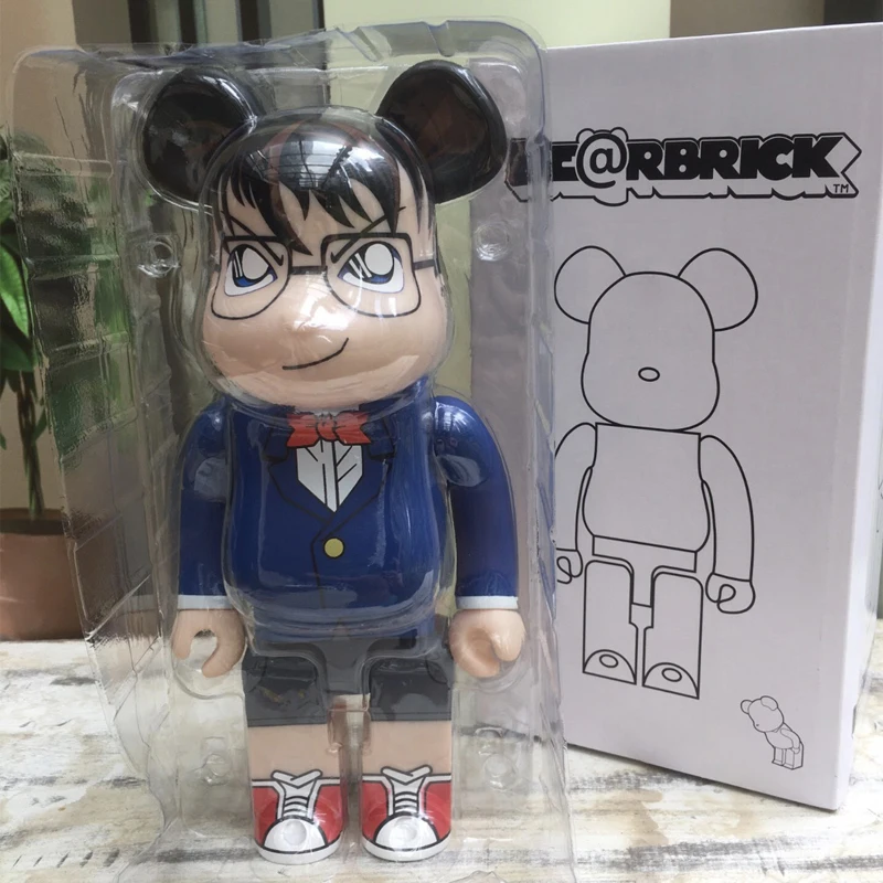 

Bearbrick 400 жестокий медведь Conan синий размер украшение подарок ручная работа модная виниловая Кукла Искусство коллекционные модели-40