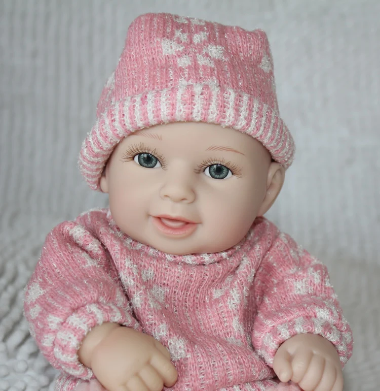 NPK полностью силиконовые куклы Reborn Baby живые реалистичные настоящие мини для