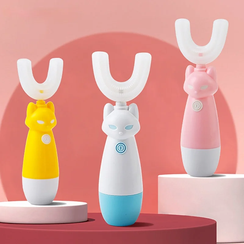 

New Hot Kids Electric Toothbrush Cartoon Pattern Tooth Brush Electric Teeth Tooth Brush For Children with Soft Replacement Head