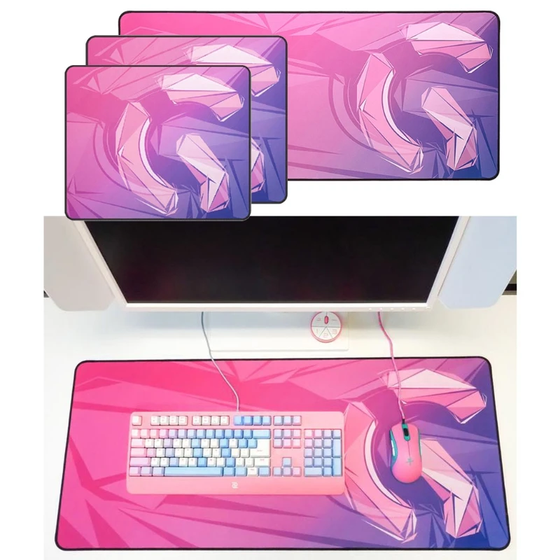

Original Esports Tiger Gaming Neon Mousepad Smooth Flexible Gamer Mouse Pad Mousepad For Gaming Neon Hemming High Quality