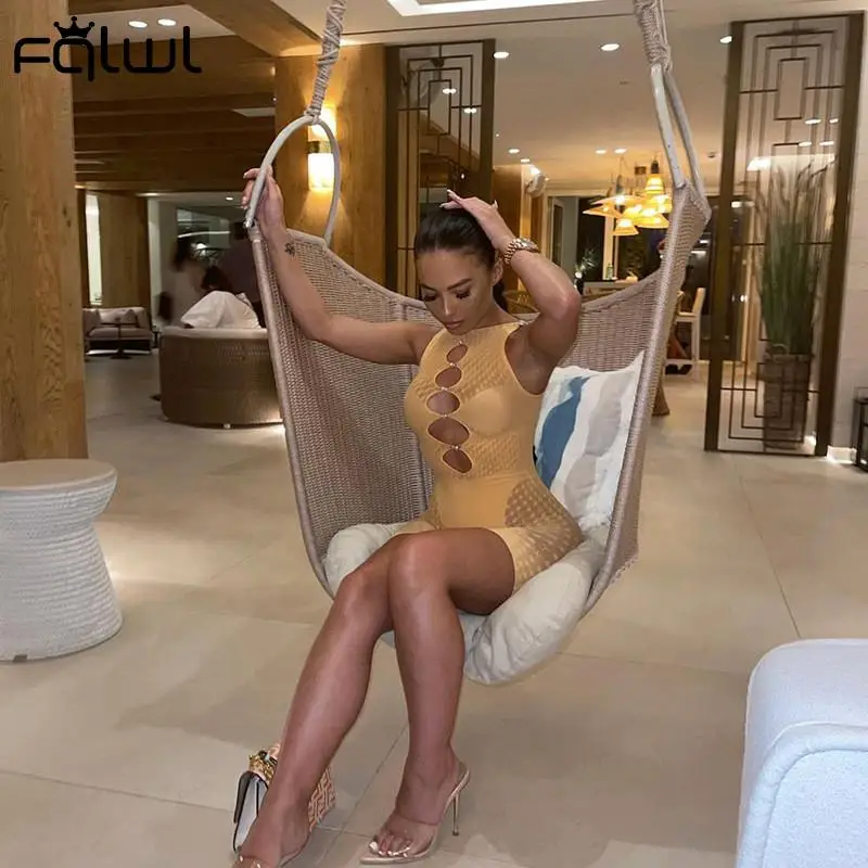 Летний прозрачный сетчатый белый комбинезон FQLWL женские комбинезоны Сексуальные