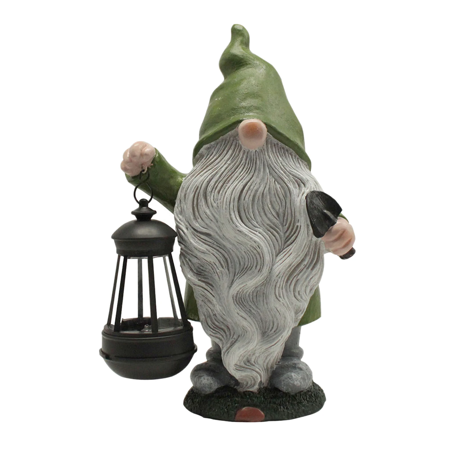 

Garden Gnome Statue with Solar LED Light Resin Gnome Figurine Garden Decoration For Backyard Lawn