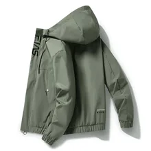 2021 Hot Sale Jacket Brand Mens Outdoor Waterproof Jacket Loose Zipper Jackets Hooded Design Hip Hop Sports Men Clothing M-4XL