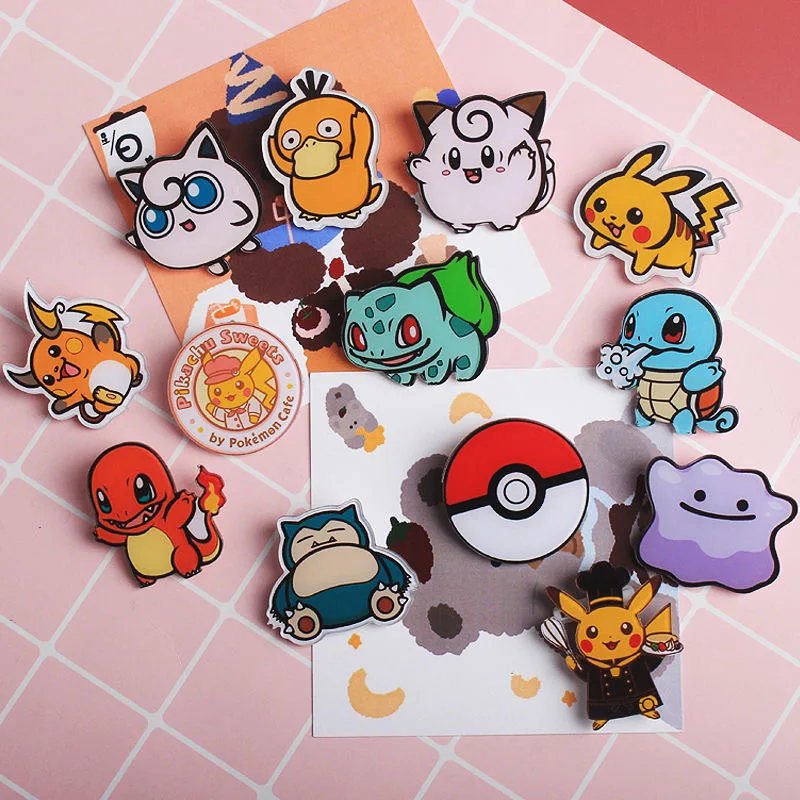 

Funny Anime Movies TV Pikachu Pins Collect Men Women Fashion Pokemon Gifts Metal Cartoon Brooch Backpack Hat Collar Lapel Badges