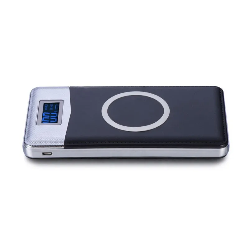 50000mAh беспроводной банк питания Qi беспроводной зарядки 2 USB lcd светодиодный переносное Беспроводное зарядное устройство