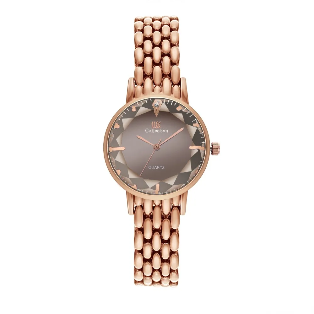 Роскошные женские часы в стиле ретро простые с браслетом из нержавеющей стали