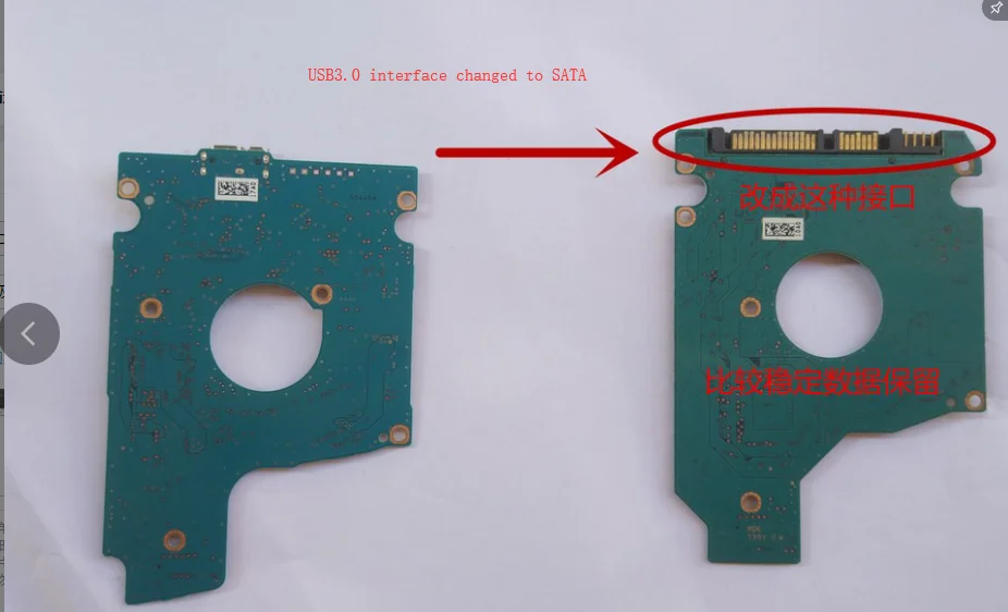 HDD PCB для TOSHIBA/логическая плата/номер платы: G003296A USB3.0 интерфейс изменен на