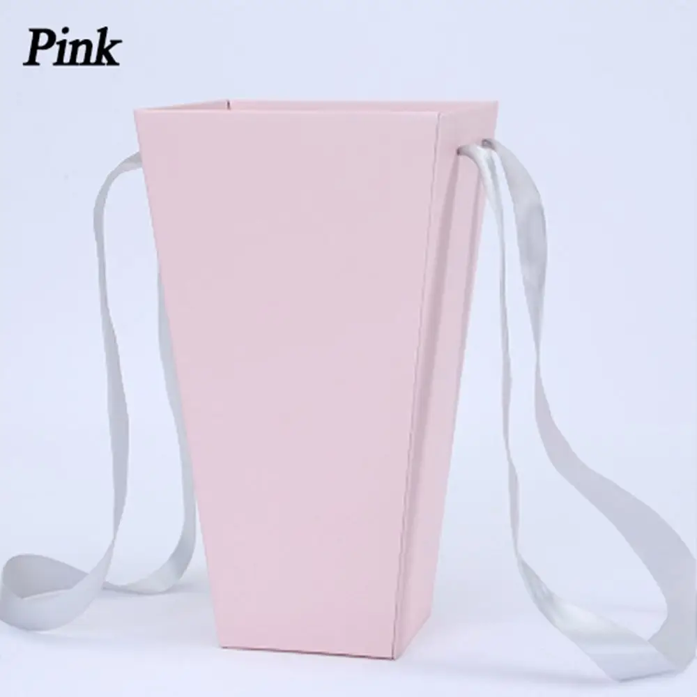 B(pink) 165*120 мм новые круглые бумажные коробки для цветов с крышкой, ведерко для цветов, подарочная упаковочная коробка, подарочные коробки для конфет, вечерние, Свадебные Поставки - Цвет: B(pink)