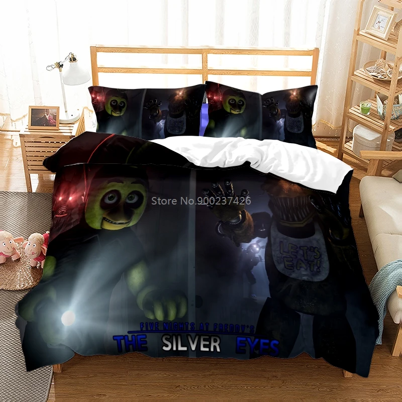 

Five Nights At Freddy's Printed 3d Bedding Set Duvet Cover Set Pillowcase Children Cartoon Bed Linen Twin Full Queen King Size