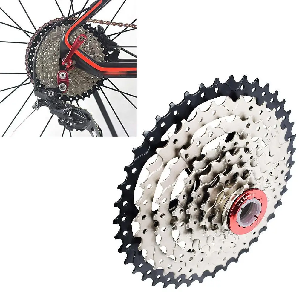 

Bicycle Cassette 11-42T 8 Speed Cassette Kit high-strength steel plate free wheel Bracket Sprocket for MTB Bike Accessories