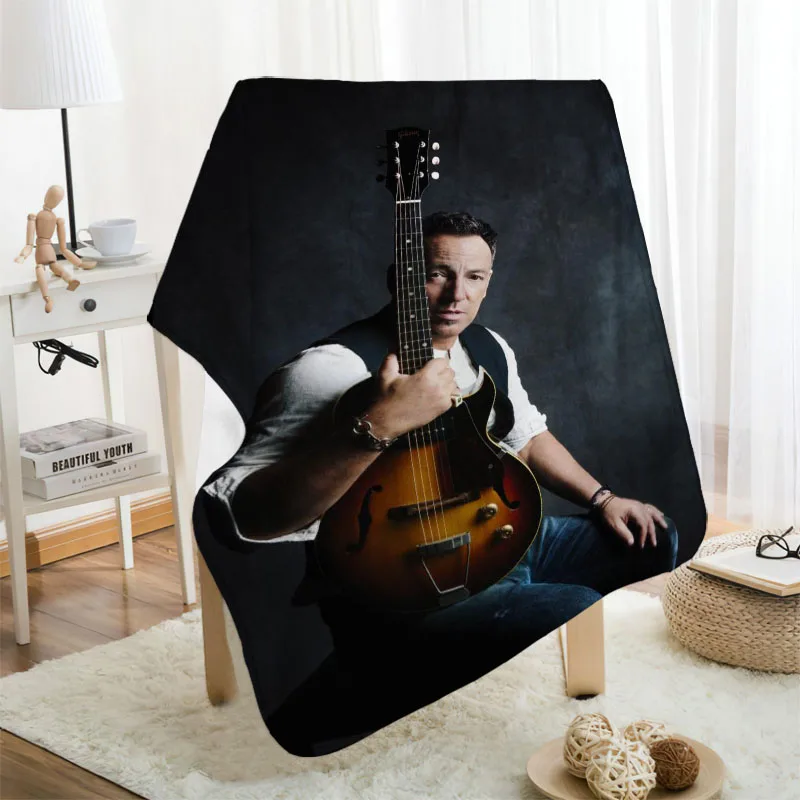 Miglior Musife Custom Bruce Spring Steen Flanella Coperta Progetta La Tua Coperta Coperte Di Flanella Per Divano Dropshipping Fai Da Te