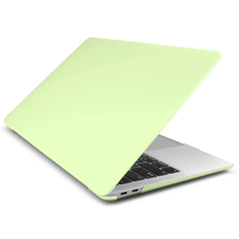 Cream yellow Матовый чехол для ноутбука Macbook Air 13 Pro retina 1" 15" сенсорная панель с клавиатурой CoverSkin A2159 A1989 A1932 модель - Цвет: Cream yellow