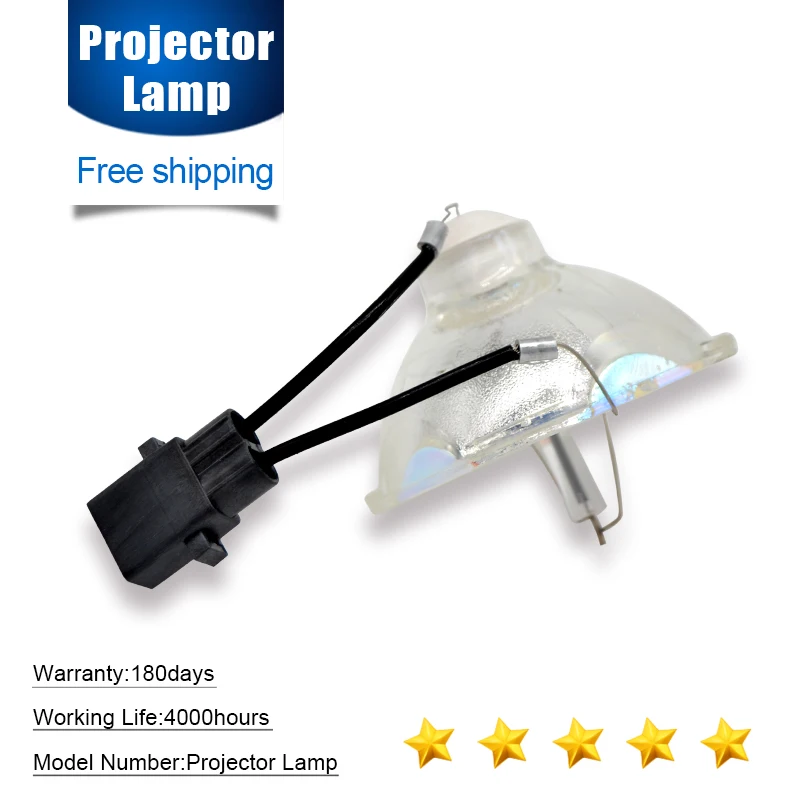 Proyector de alta calidad Compatible, lámpara desnuda ELPLP41 V13H010L41 para Eps0n S5 S6 S6 + S52 S62 X5 X6 X52 X62 EX30 EX50 TW420 W6
