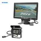 Автомобильный монитор DIYSECUR, 12-24 В постоянного тока с 7-дюймовым TFT ЖК-дисплеем и ИК ночным видением, камера заднего вида для автобуса, дома, грузовика
