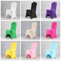 white black ivory spandex chair cover stretch chair covers for wedding banquet event party decoration