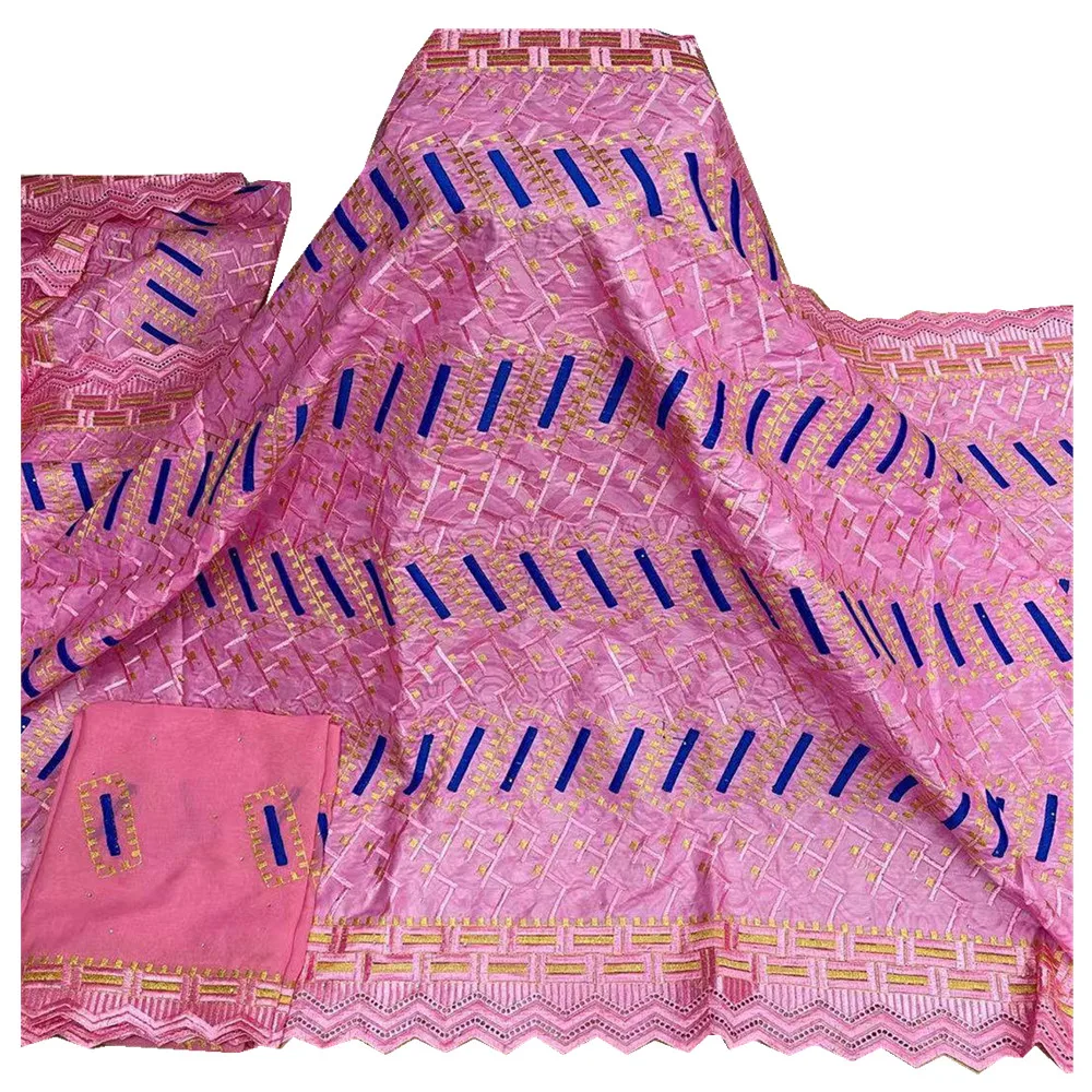 Новое поступление хорошо знакомый Африканский парчовый хлопок Bazin Getzner 2021