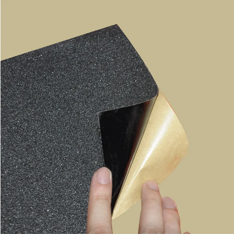 

Skateboard Grip Tape Sheet Black Bubble Free Waterproof Longboard Griptape Sandpaper for Rollerboard