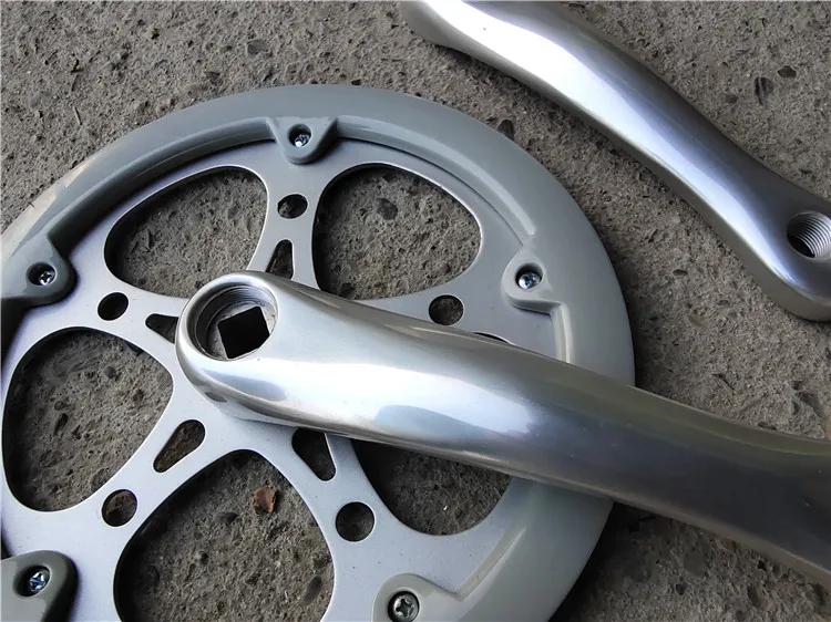 Велосипедный коленчатый механизм с 46 зубьями одинарный алюминиевый элемент 152 мм