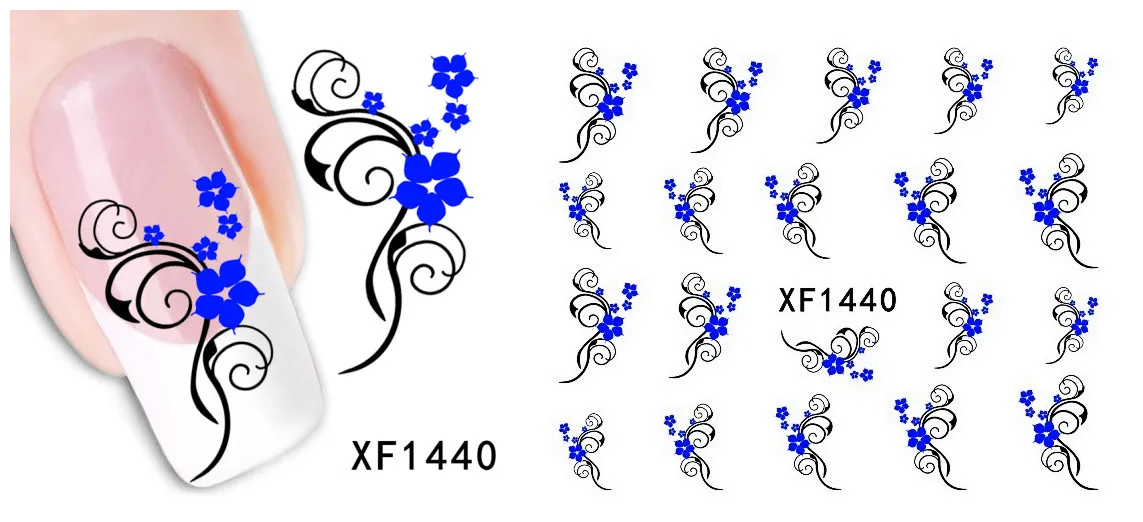 

5/10 Sheet Nail Art Sticker Water Transfer Stickers Flower Decal Tips Transfer Decals Tattoos Sliders Manicure Decoration