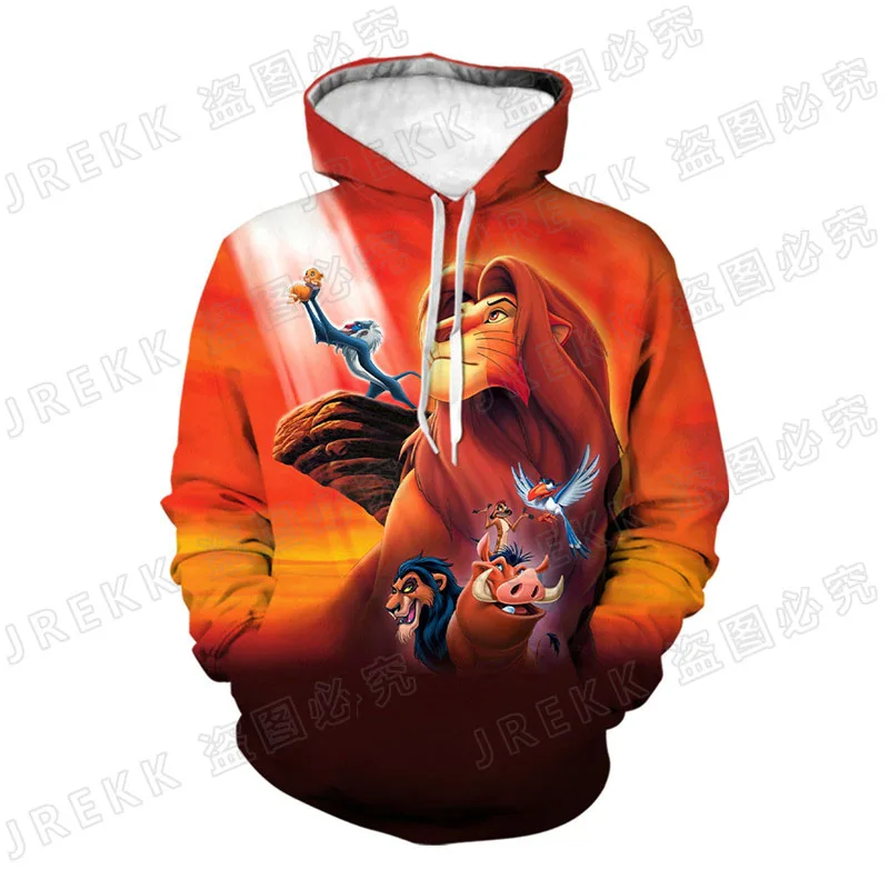 

Cool The Lion King Hoodies Men Women Children Fashion 3D Printed Sweatshirts Streetwear Boy Girl Kids Pullover Coat
