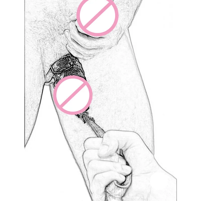 Поводок-цепочка для пениса с регулируемым шариком фетиша БДСМ | Красота и