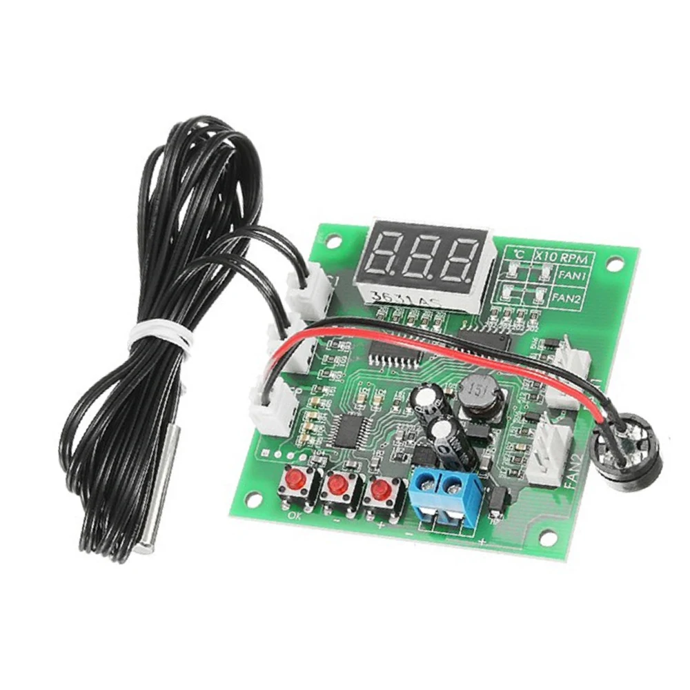 Двойной зонд тепловыделение ШИМ четыре провода вентилятор регулятор