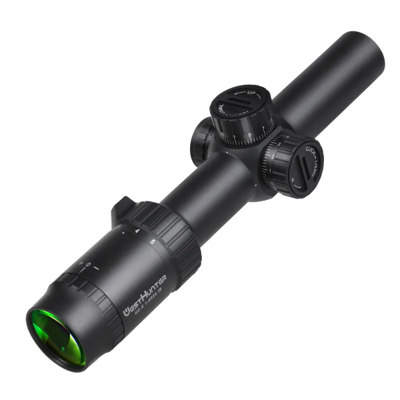 WESTHUNTER HD-S 1-5X24 ИК дешевый компактный оптический прицел Mil Dot с подсветкой