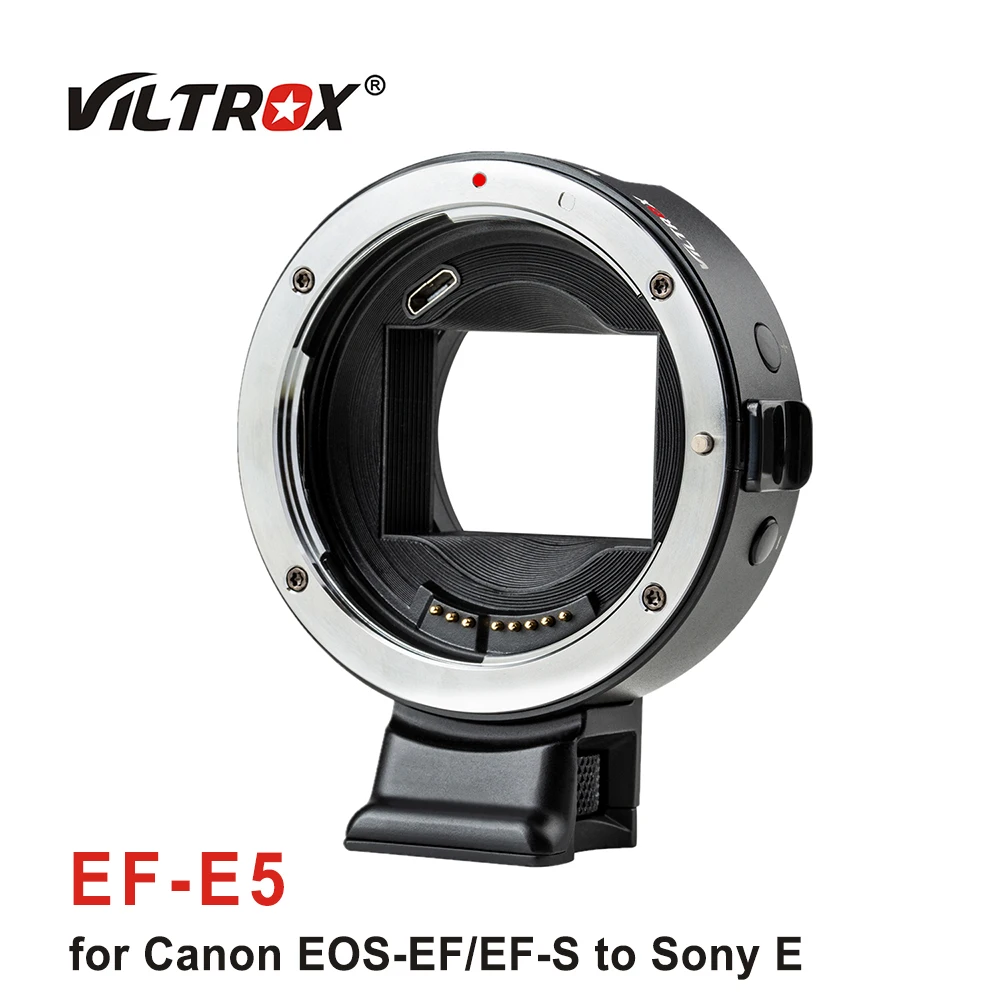 Кольцо-адаптер для объектива с автофокусом Viltrox EF-E5 OLED-дисплей полнокадровый Canon