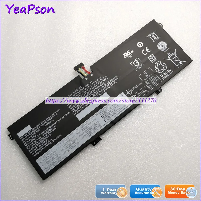 Оригинальный аккумулятор Yeapson L17M4PH1 L17C4PH1 7 68 в 60 Вт ч для ноутбука Lenovo YOGA