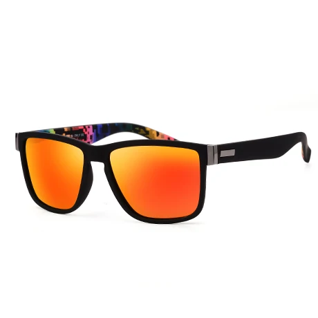 

Мужские солнцезащитные очки в винтажном стиле, поляризационные зеркальные солнцезащитные очки квадратной формы для вождения и занятий спортом, 2020