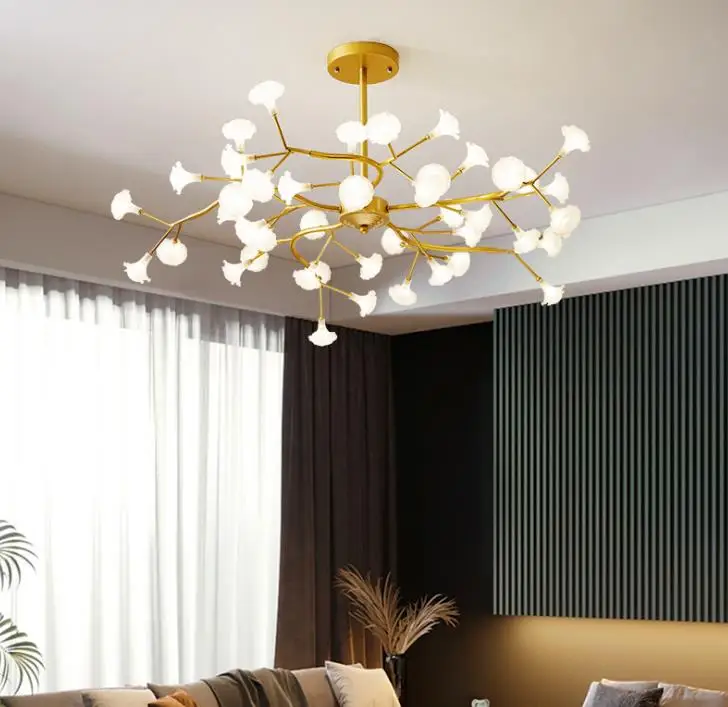 

Firefly chandelier living room lamp modern simple creative personality branch atmosphere net red Nordic lamp
