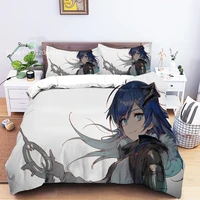 anime arknights bedding set for kids boys girls duvet cover single queen double bed quilt cover home textile bedspread decor